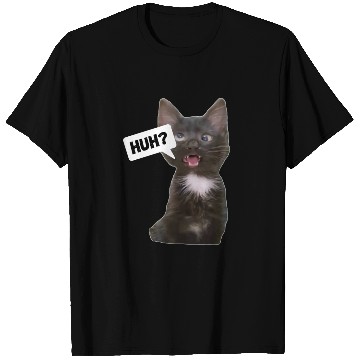 Discover Funny Cross Eyed Cat Meme Huh Funny Cat T Shirts