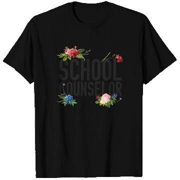 Discover School Counselor Flower Floral T Shirts