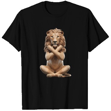 Discover Lion Yoga T Shirts