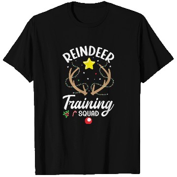 Discover Christmas Running Reindeer Runner Training Squad T Shirts