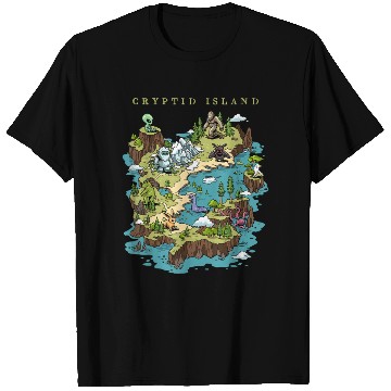 Discover Cryptid Bigfoot Loch Ness Monster Mothman Jersey T Shirts