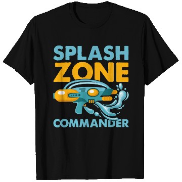 Discover Splash Zone Commander Water Fun Summer Squirt Gun T Shirts