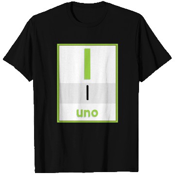 Discover Spanish numbers Uno T Shirts