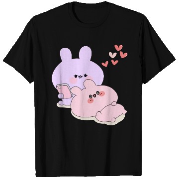 Discover Pink Chilling with Blue T Shirts