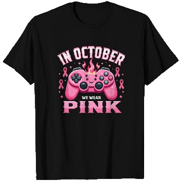 Discover In October We Wear Pink Breast Cancer Awareness T Shirts