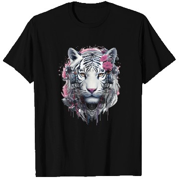 Discover Tiger Animal Nature Motif Drawing Illustration Fac T Shirts