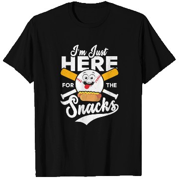 Discover I'm Just Here For The Snacks Baseball Sport Fan T Shirts