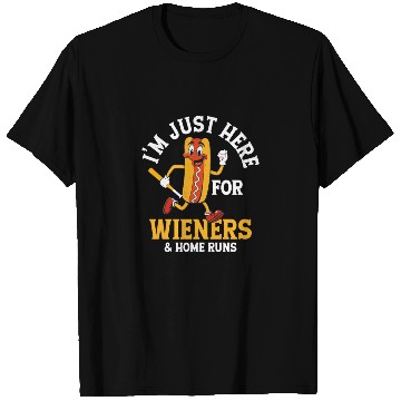 Discover I'm Just Here For Wieners & Home Runs Baseball Spo T Shirts