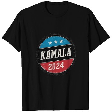 Discover Kamala Harris 2024 Retro Button Election T Shirts