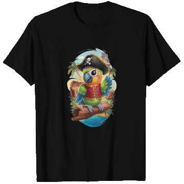 Discover Pirate Parrot Adventure T Shirts