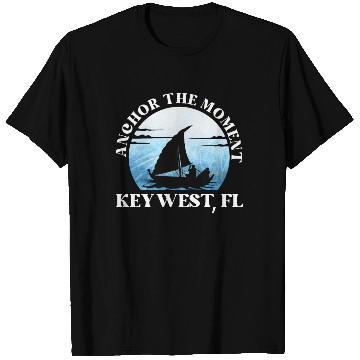 Discover Florida ANCHOR THE MOMENT KEY-WEST, FL Vintage T Shirts