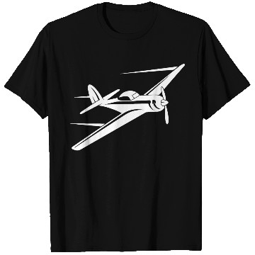 Discover Propeller Aircraft Sketch T Shirts