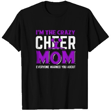 Discover Crazy Cheer Mom Cheerleading Mommy Mother's Day T Shirts