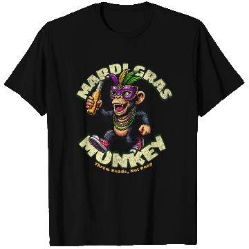 Discover Mardi Gras Monkey Premium T Shirts