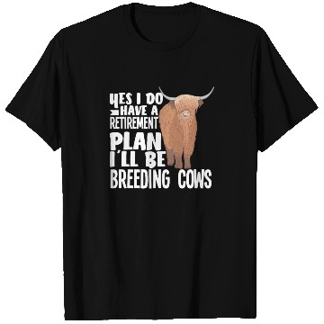 Discover Highland Cow Breeding Pension Plan T Shirts
