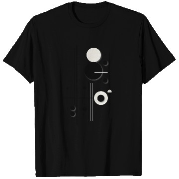 Discover Minimalist Geometric Circle Symphony Lines T Shirts