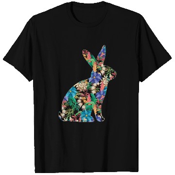 Discover Floral Easter Girls Bunny Spring Flowers Rabbit T Shirts