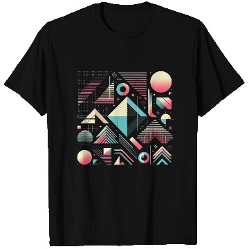 Discover Retro Geometric Shapes 80s 90s Style 2 T Shirts