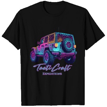 Discover Jeep rear view topographical T Shirts