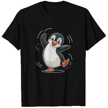 Discover Happy Dancing Penguin Cartoon Illustration T Shirts