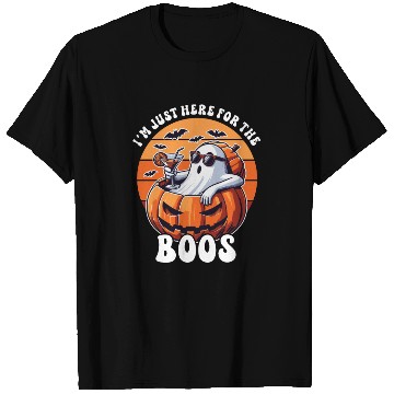Discover I'm Just Here For The Boos Cute Ghost Funny Ghoul T Shirts