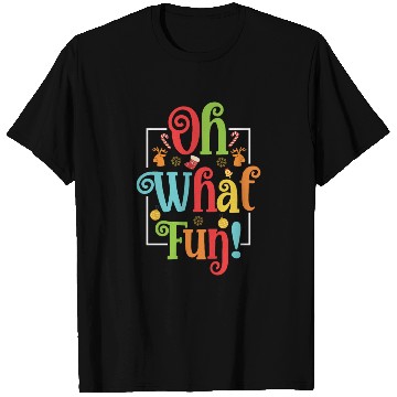 Discover Oh What Fun Christmas T Shirts With Wreath And Tree