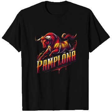 Discover Pamplona Spain Bull España T Shirts