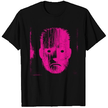 Discover Sad Weird Face Pink T Shirts