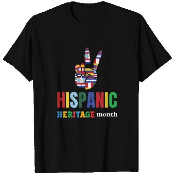 Discover hispanic heritage flags on a palm colorful colorfu T Shirts