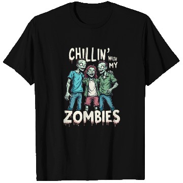 Discover Chillin With My Zombies Funny Zombie Costume Boys T Shirts