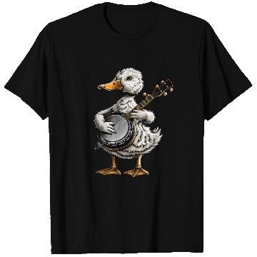 Discover Ducks Farm Animal Farmer Bluegrass Banjo Player T Shirts