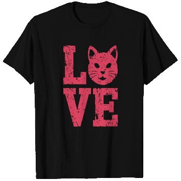 Discover Love funny cat face T Shirts