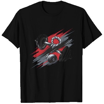 Discover Gym Design with Dumbbells T Shirts