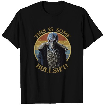Discover Some bullsh*t retro sunset Resident Alien T Shirts
