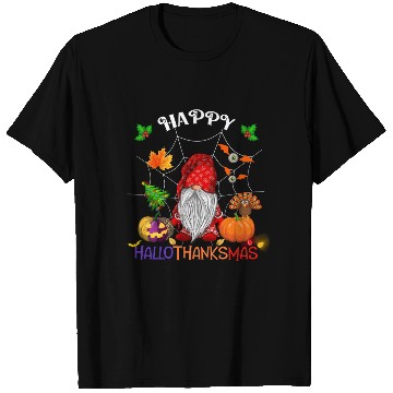 Discover Happy HalloThanksMas Gnome T Shirts
