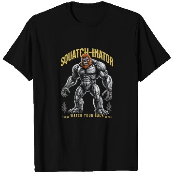Discover Retro Bigfoot Design, Sasquatch Robot Graphic T Shirts