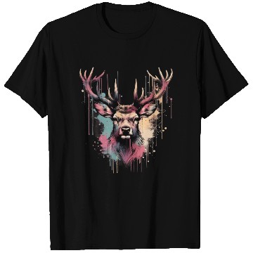 Discover A Deer’s Head In Watercolor T Shirts