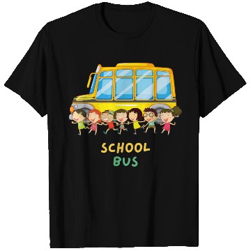 Discover Cool School Bus Here I Come Back to School Driver T Shirts