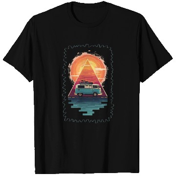Discover Adventure Awaits Fun Camping T Shirts