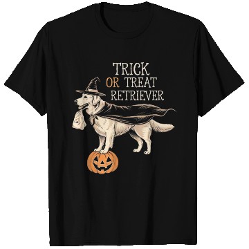 Discover Trick or Treat Retriever T Shirts