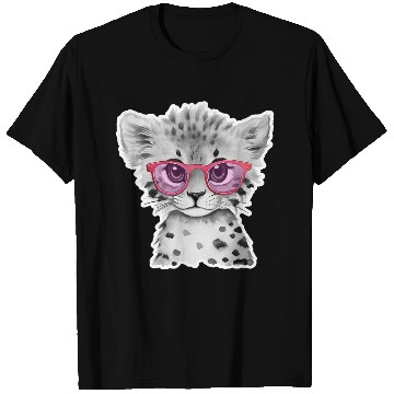 Discover cheetah Animals with Glasses T Shirts