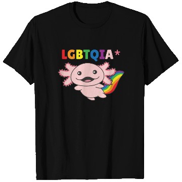 Discover Axolotl - Rainbow Flag LGBT Pride T Shirts