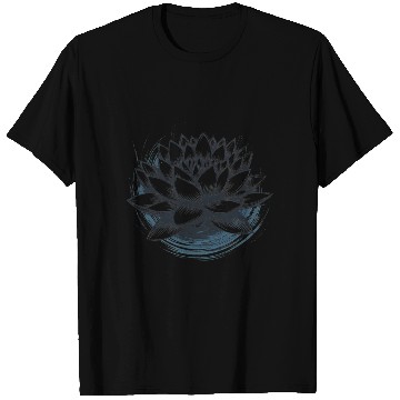 Discover Modern Lotus with Brushstroke Effect 3 T Shirts