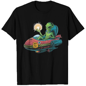 Discover Alien in Area 51 Craft T Shirts