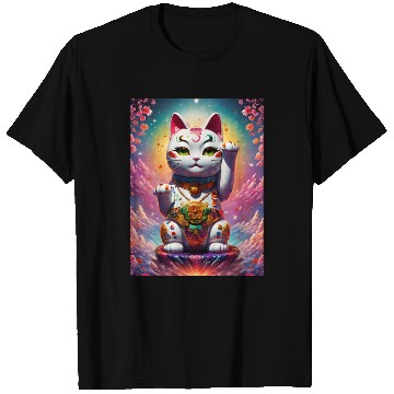 Discover Maneki neko lucky cat T Shirts