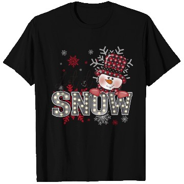 Discover Let It Snow Christmas Snowflake T Shirts