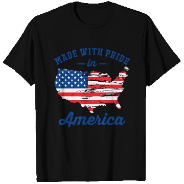Discover Made With Pride in America Patriotic USA Map with T Shirts