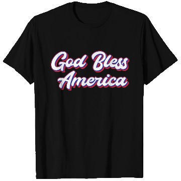 Discover God Bless America Patriotic Design for Proud T Shirts