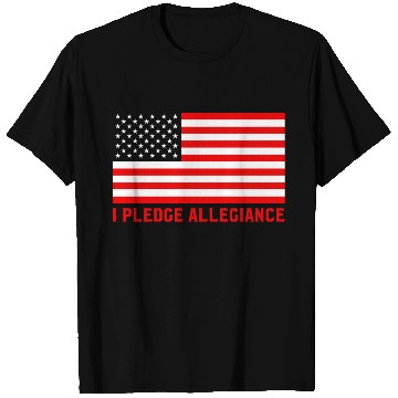 Discover Pledge Allegiance American Flag Patriotic Design T Shirts