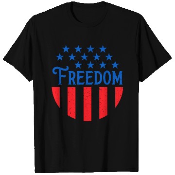 Discover Patriotic Freedom Stars and Stripes T Shirts